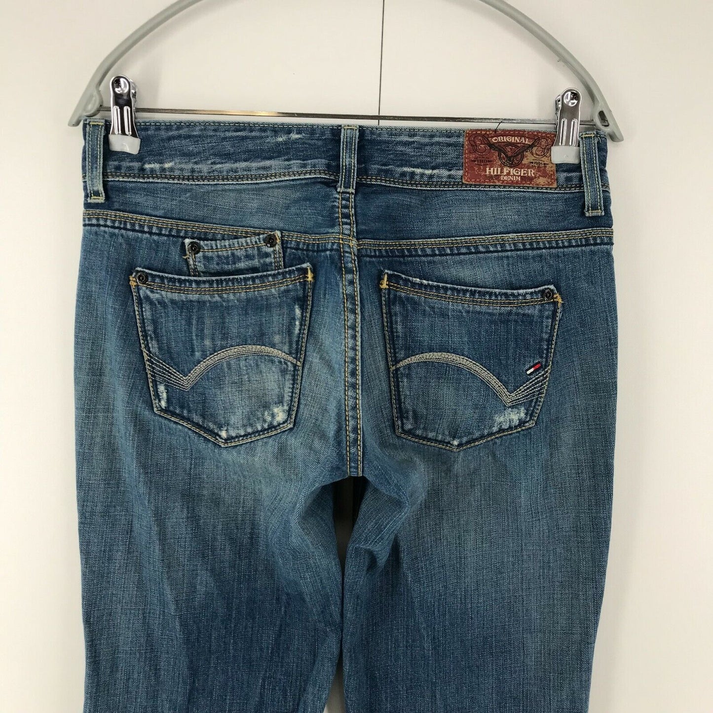 Tommy Hilfiger RUBY femmes bleu coupe droite régulière jean W28 L32