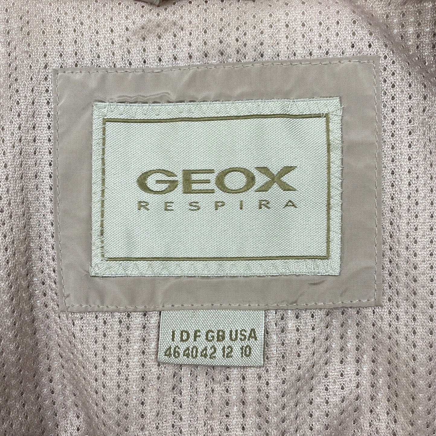 GEOX RESPIRA Cream White Quilted Jacket Size IT 46 UK 12 US 10