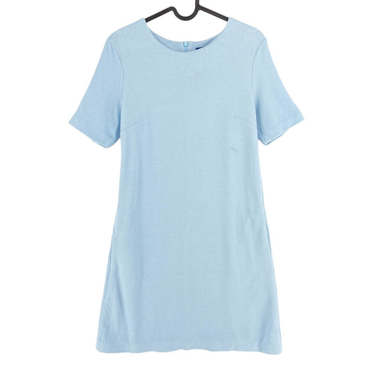 GANT Blue Jersey Pique Short Sleeves Crew A Line Dress Size EU 36 UK 10 US 6