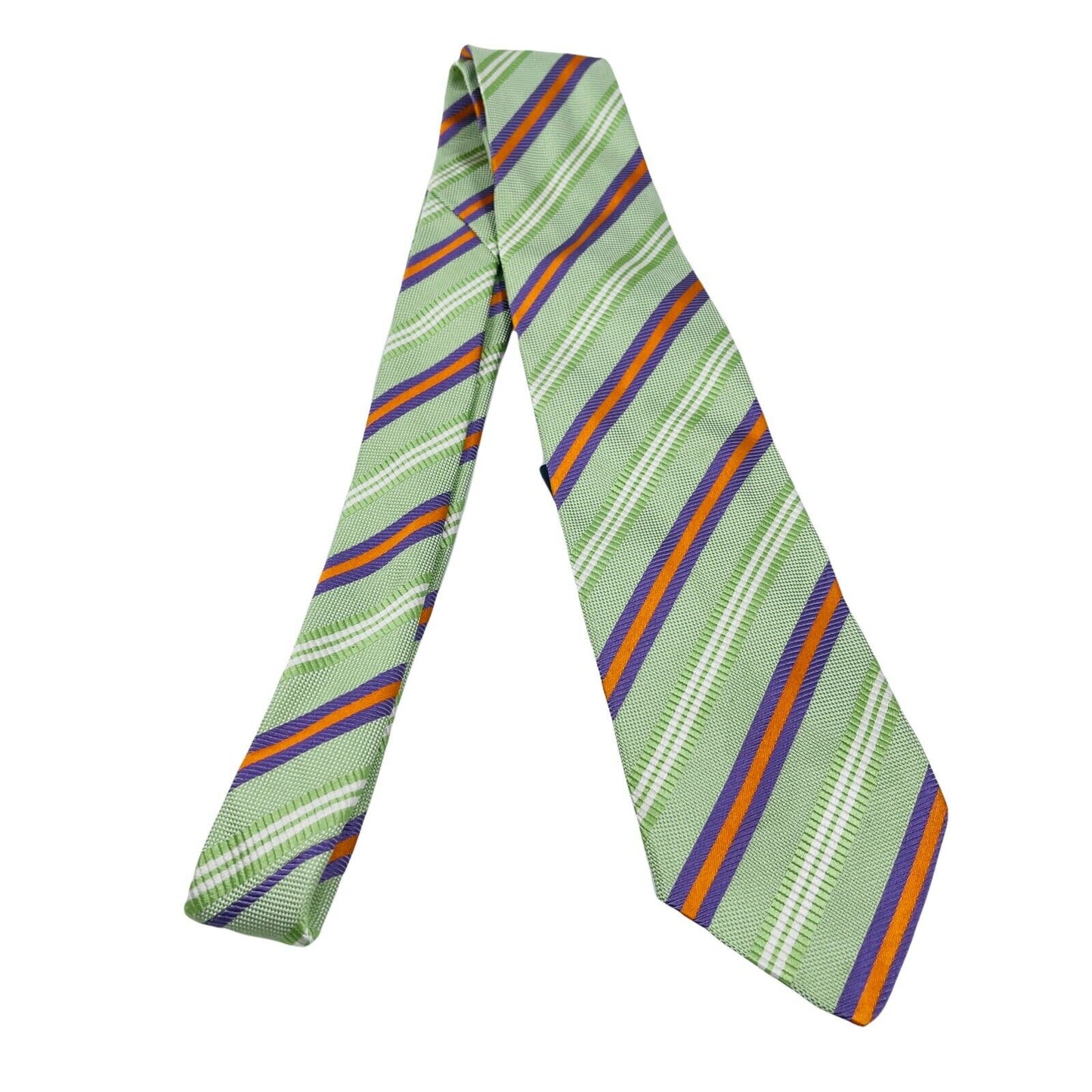 GANT Green Striped 100% Silk Hand Made Tie