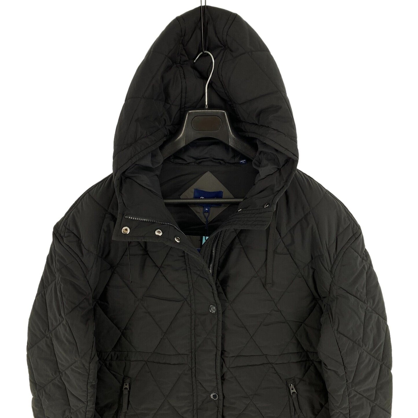 GANT Veste parka longue matelassée surdimensionnée noire Taille XL