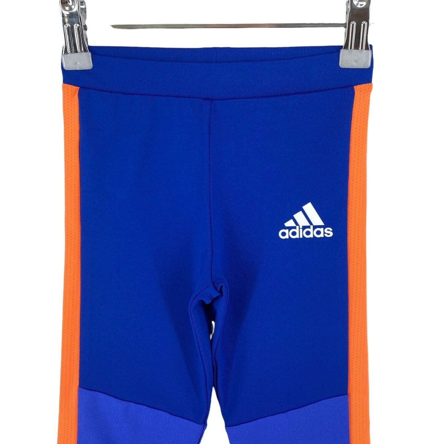 Adidas Climalite Girls Blue Tight Leggings Size 5 - 6 Years