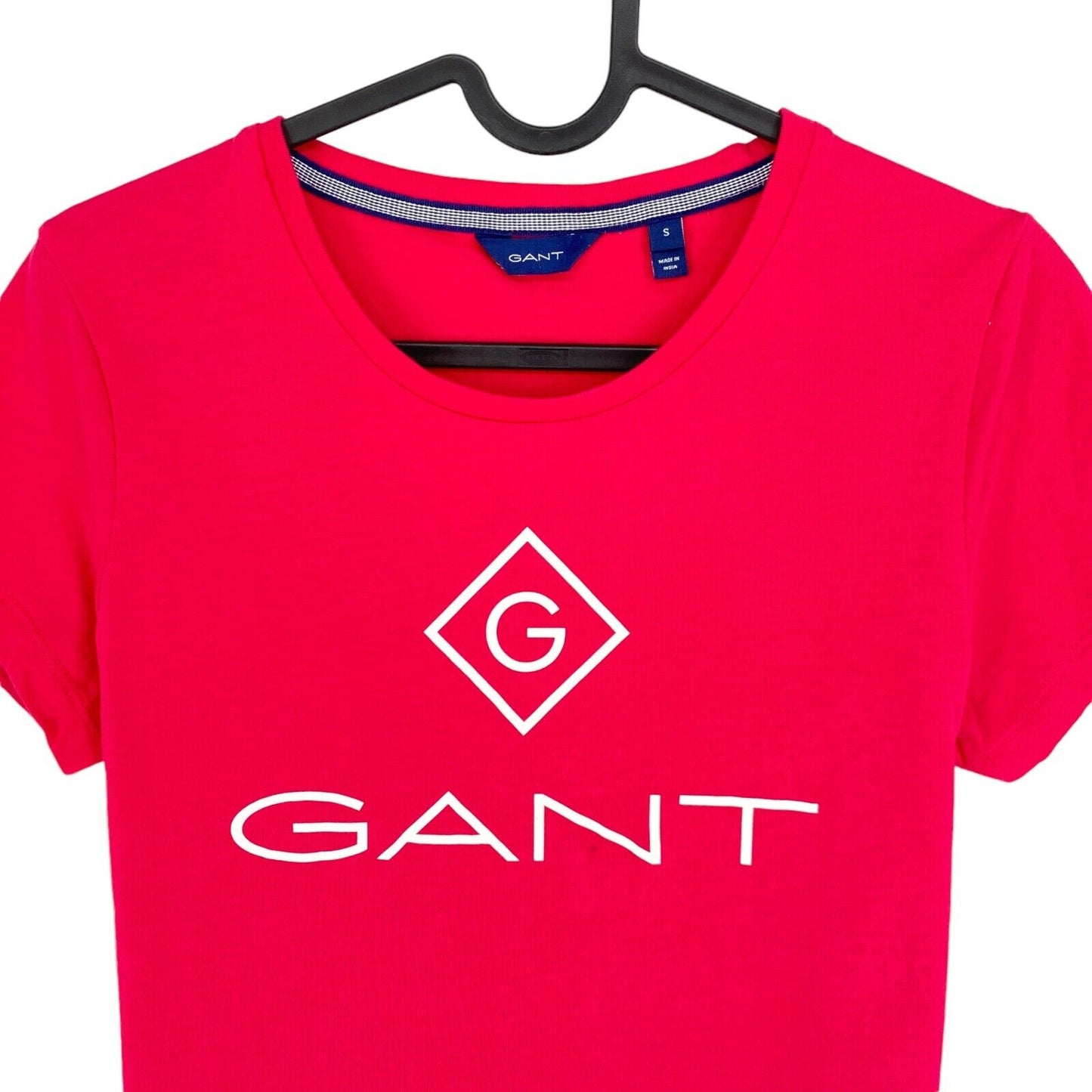 GANT Pink Lock Up T-Shirt mit Rundhalsausschnitt, Größe S