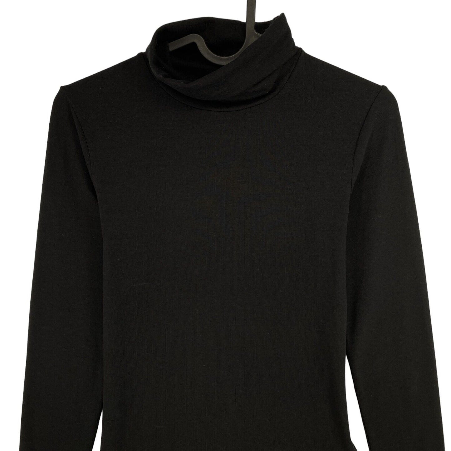 GANT Black Jersey Turtle Neck Long Sleeves T Shirt Size XS