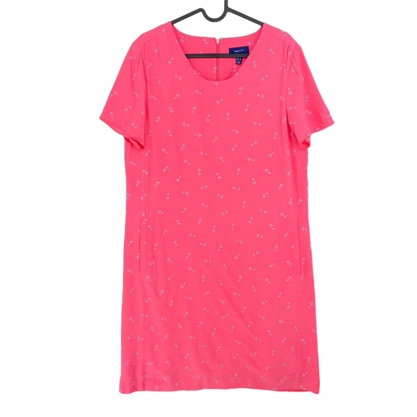 GANT Pink Crew Neck Shift Dress Size EU 38 UK 10 US 8