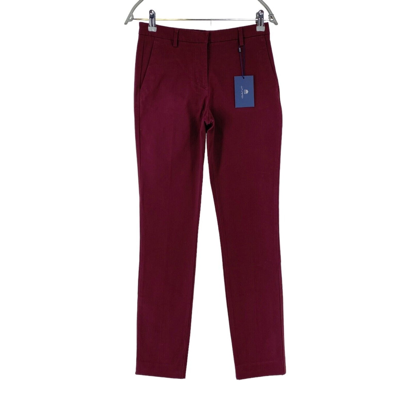 GANT Femmes Pantalon habillé coupe droite slim violet foncé EUR 34 UK 8 US 4 W27