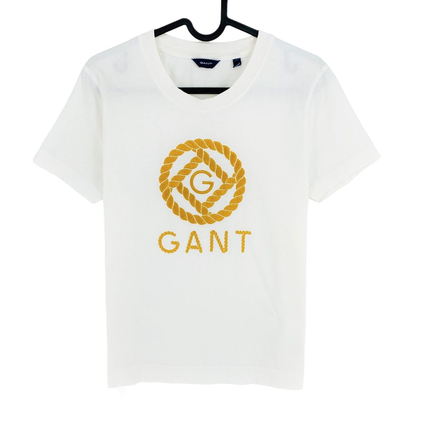 GANT White Rope Icon Crew Neck T Shirt Size S