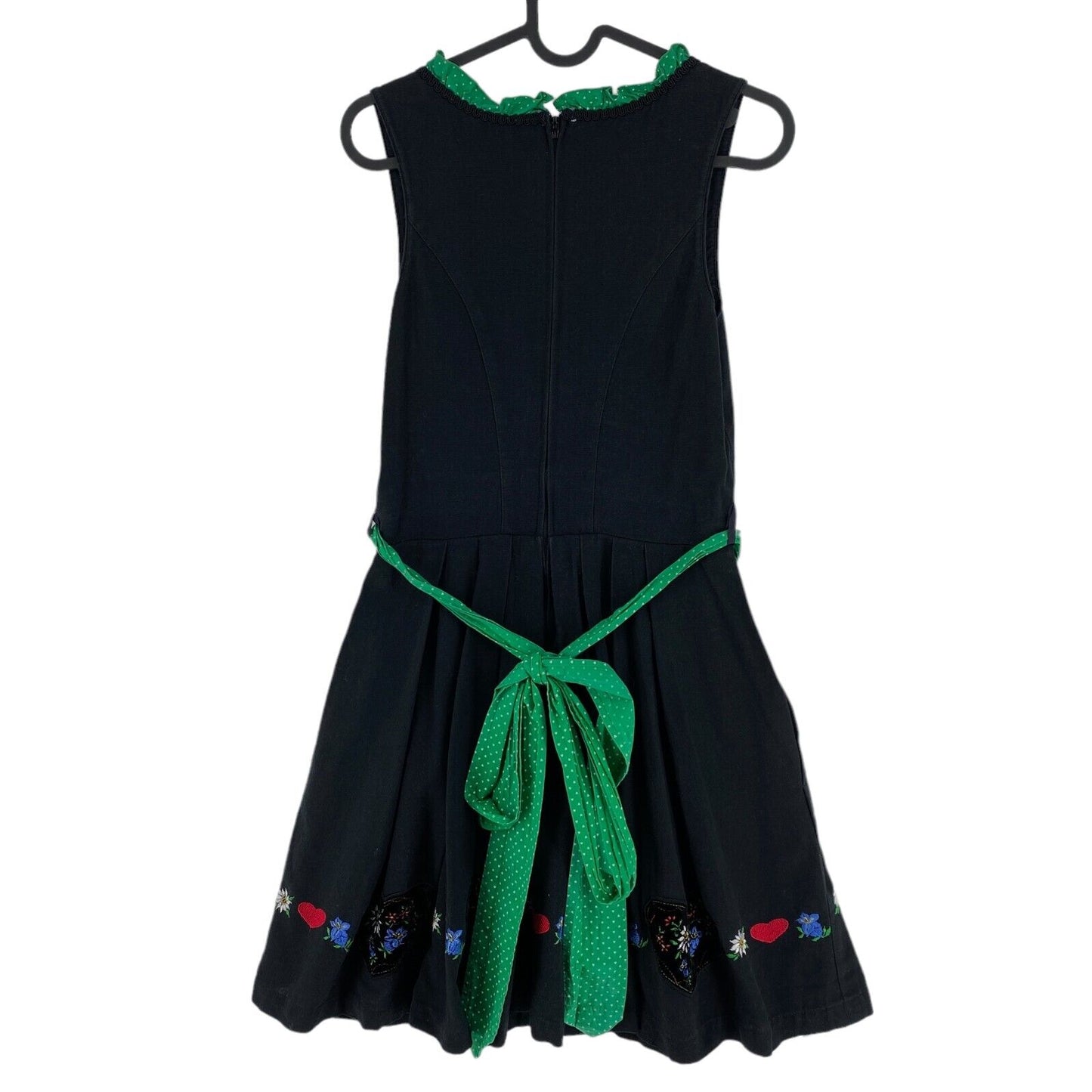 LANDHAUS Tyrol Dirndl Oktoberfest Black Green Dress Size EU 34 UK 6 US 4