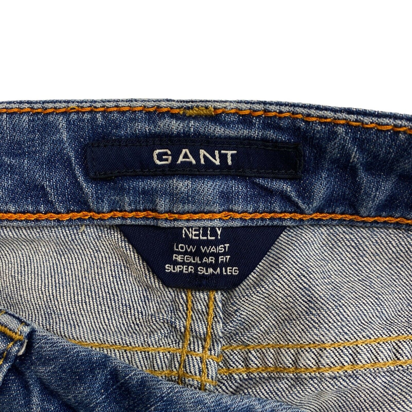 GANT Bleu Nelly Regular Fit Super Slim Leg Jeans Taille W28 L32