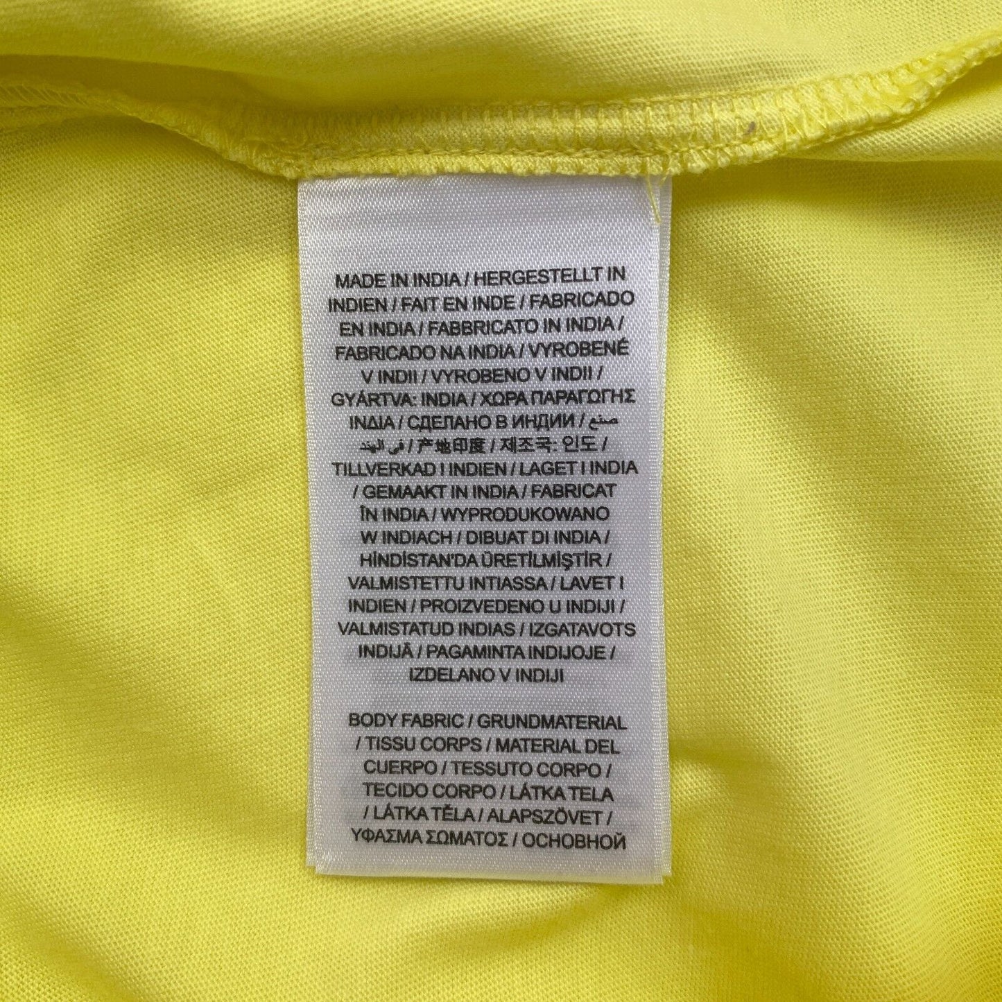 GANT Men Yellow Original Crew Neck Short Sleeves T Shirt Size L