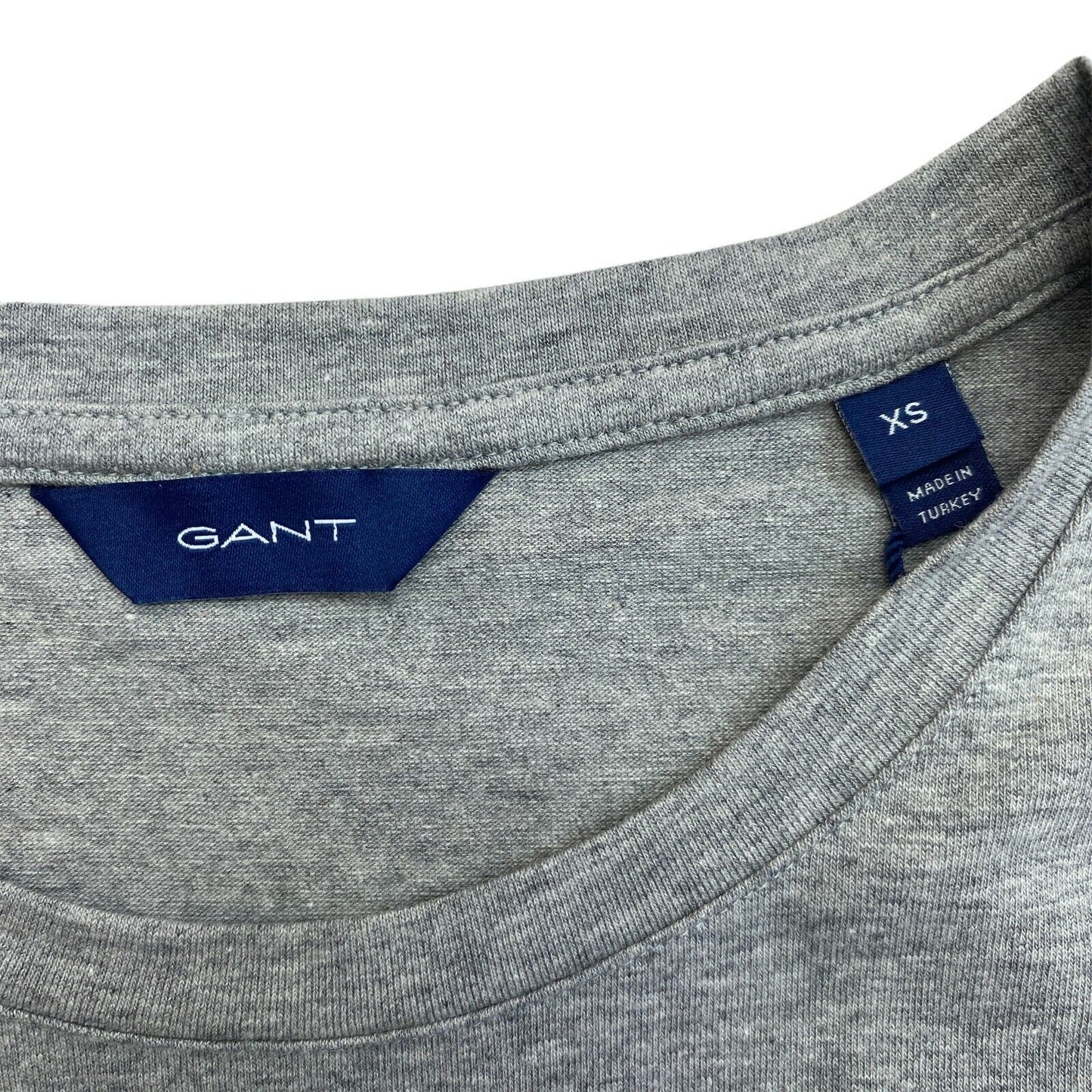 GANT T-Shirt mit Rundhalsausschnitt, Grau, Größe XS