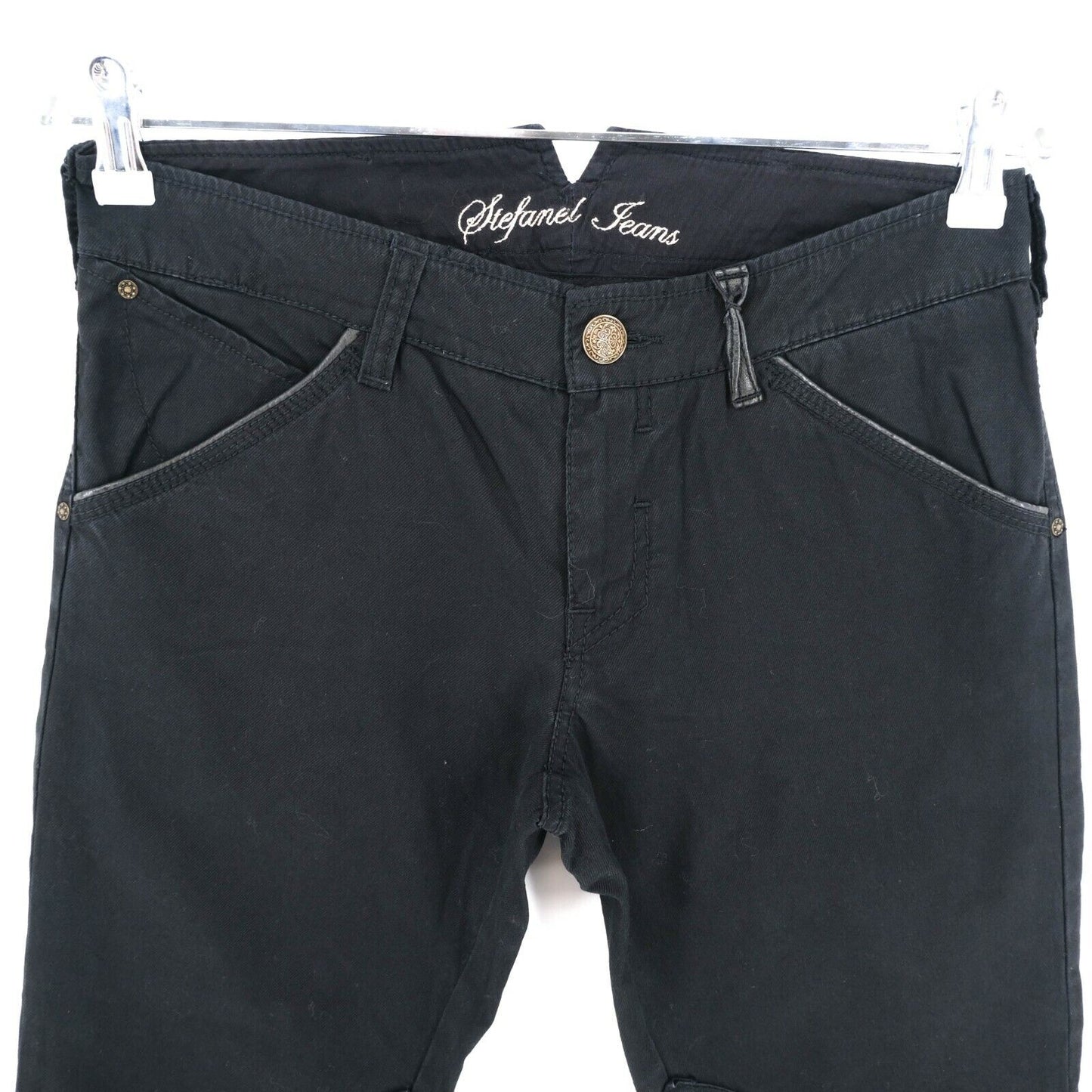 STEFANEL Black Capri Jeans Size EU 36 UK 6 US 4