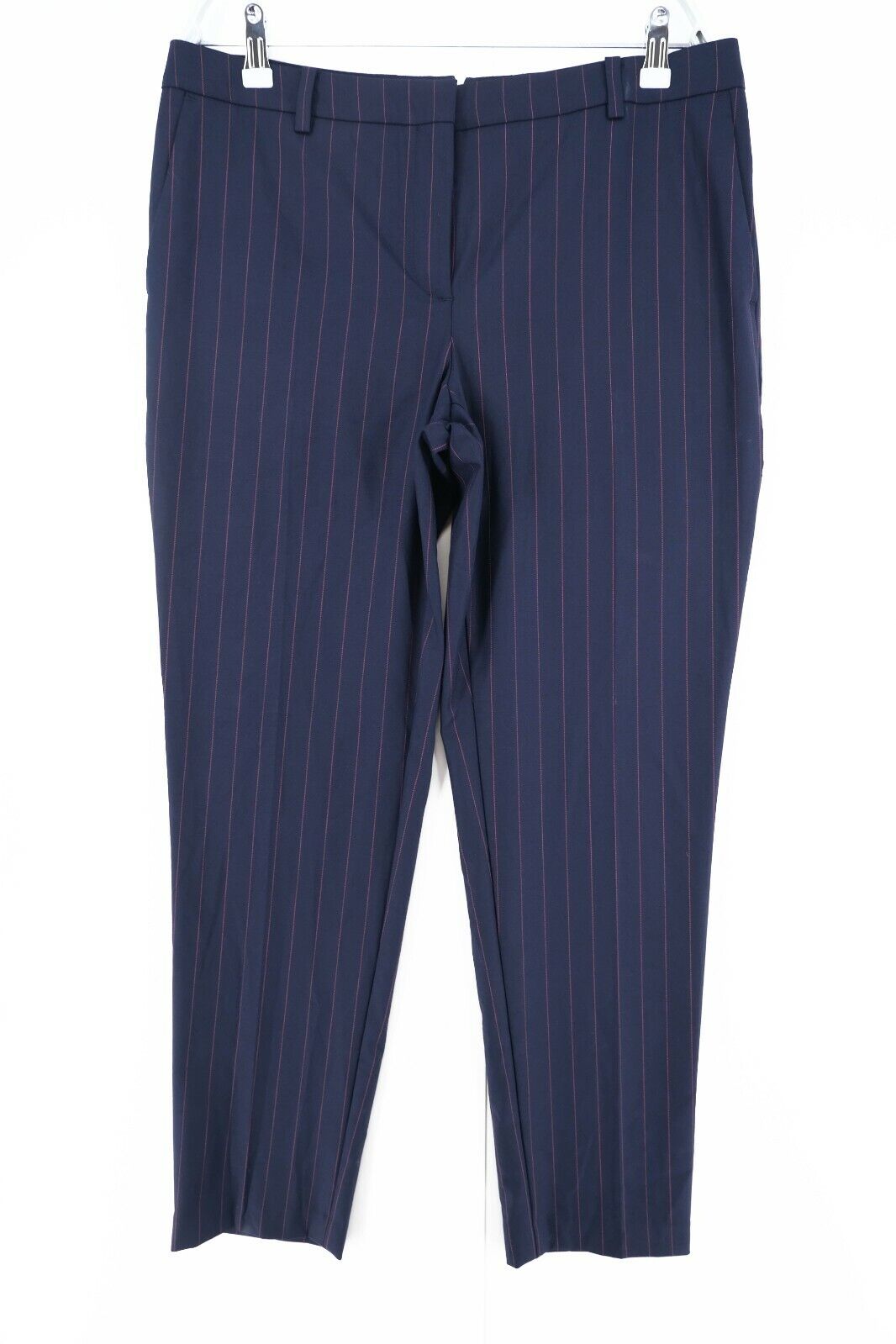 GANT Navy Blue Stripe Pants Trousers Size EUR 42 UK 16 US 12