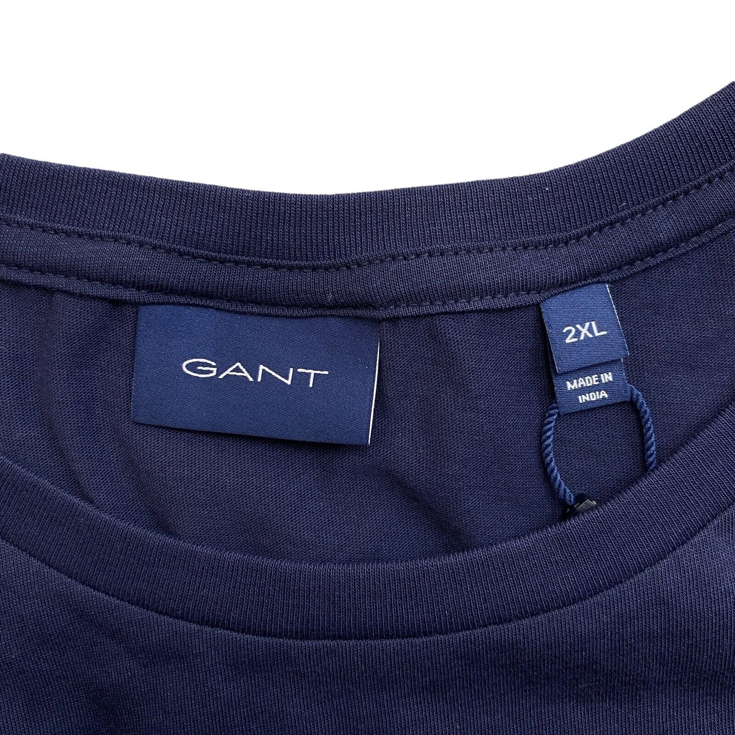 GANT Marineblaues Original T-Shirt mit Rundhalsausschnitt, Größe 2XL XXL