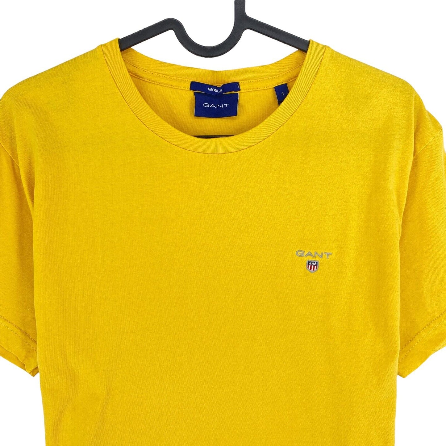 GANT Yellow Regular Original Crew Neck T Shirt Size S