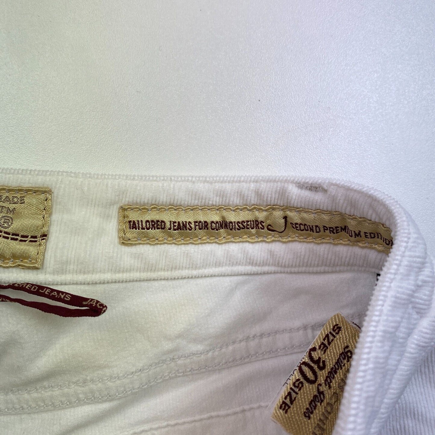 JACOB COHEN Women 737 White Slim Chino Pants Trousers Size W30 L32