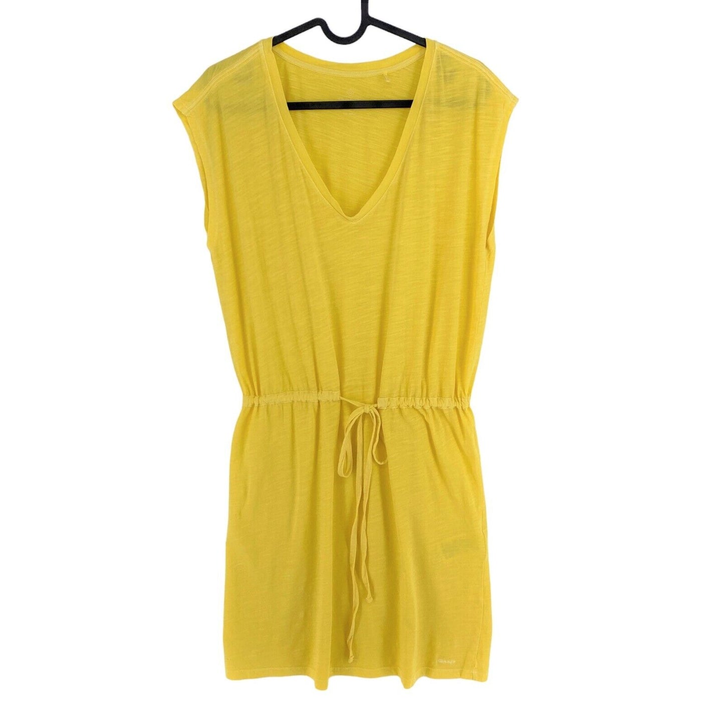 GANT Yellow Sun Bleached V Neck Dress Size S