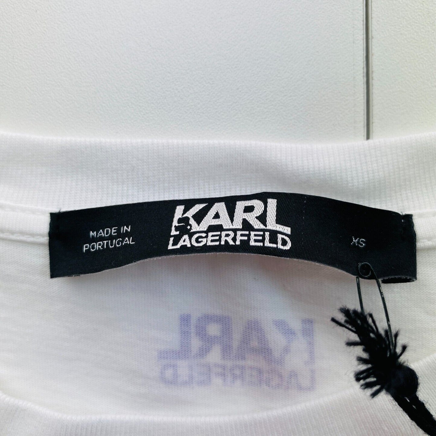 Karl Lagerfeld White Karl SS Crew Neck T Shirt Size XS