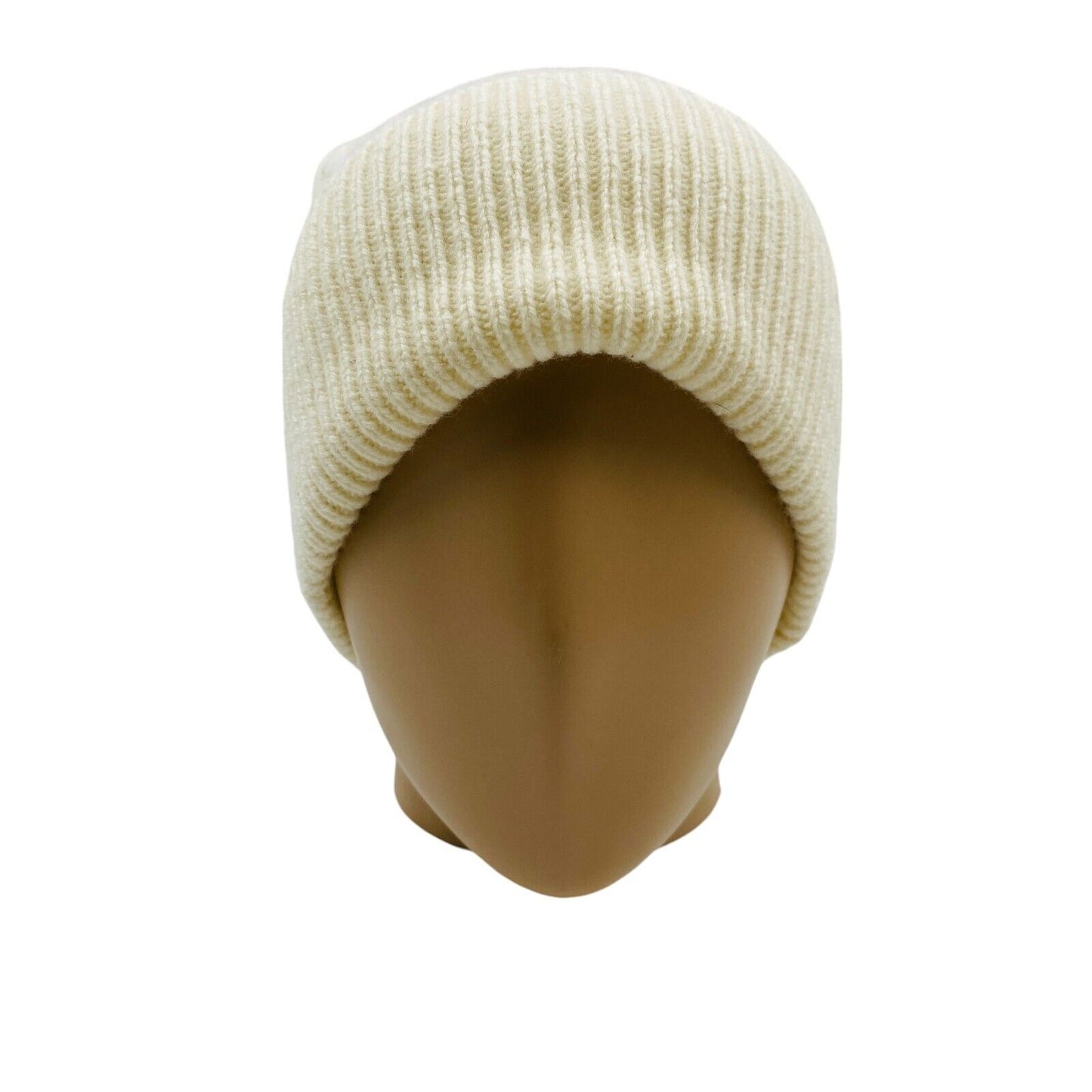 GANT Unisex Cream White Wool Beanie Winter Hat One Size