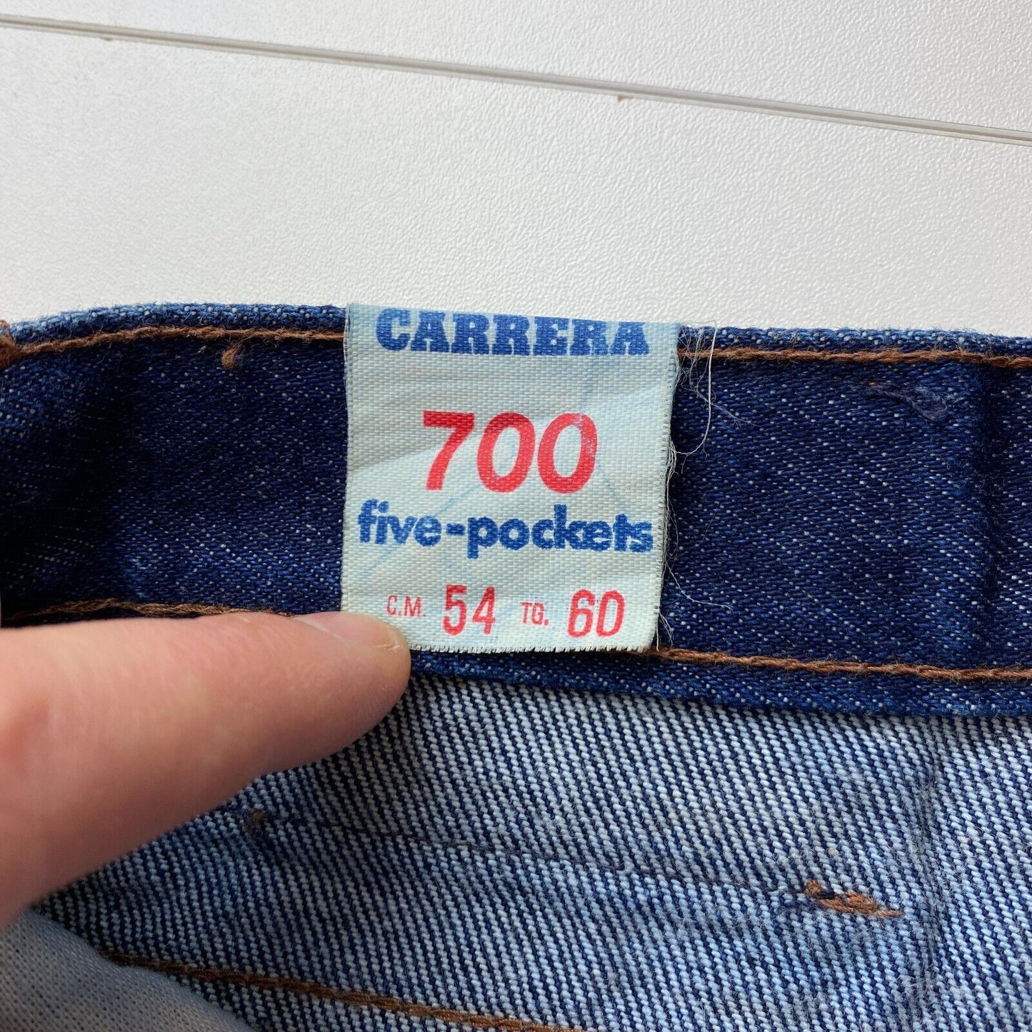 CARRERA 700 Dark Blue Regular Straight Fit Jeans EUR 60 W44 L36 Made In Italy