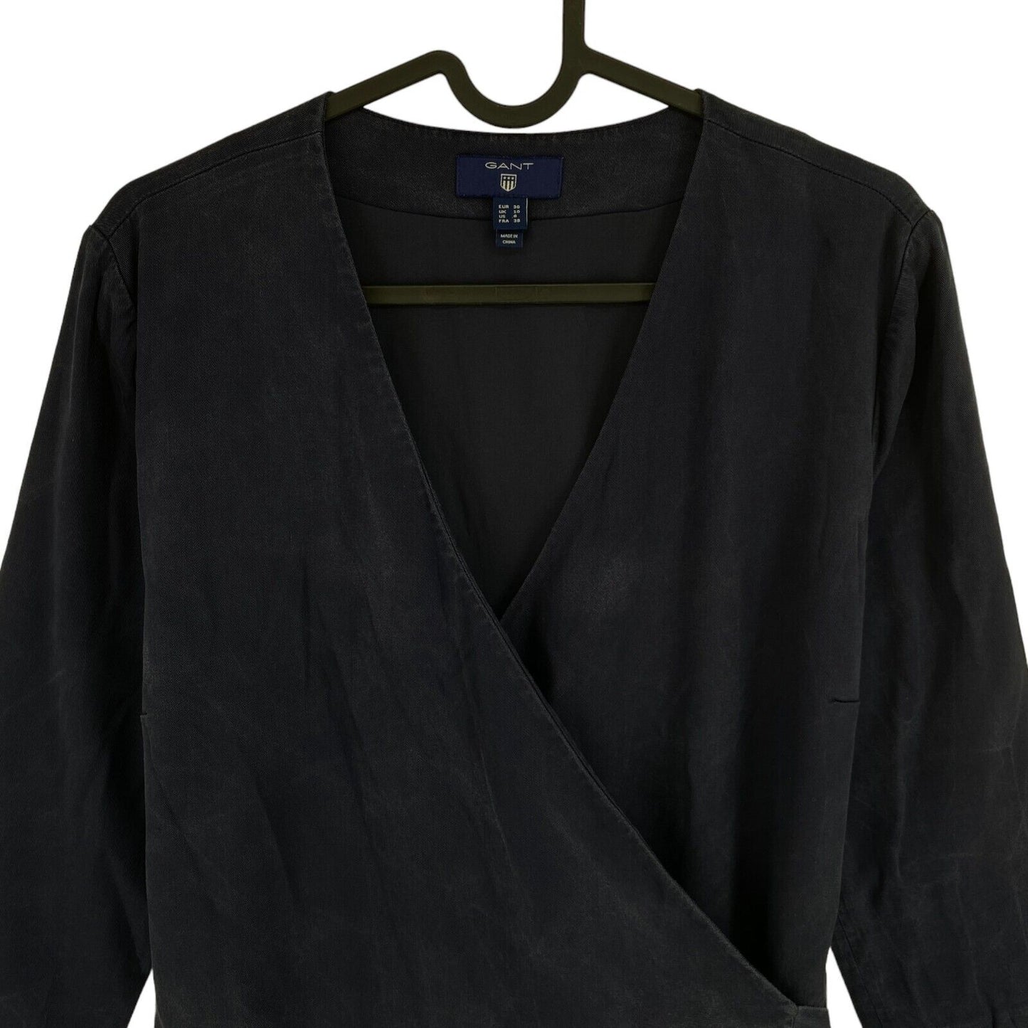 GANT Bleu Marine Col V Wrap Up Robe Taille EU 36 UK 10 US 6