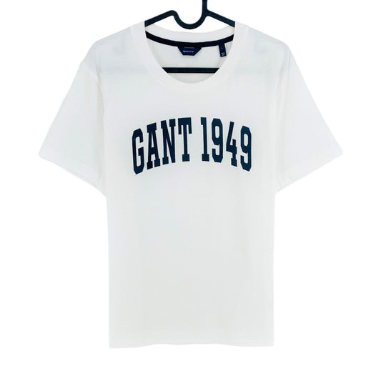 GANT White Logo Crew Neck T Shirt Size L