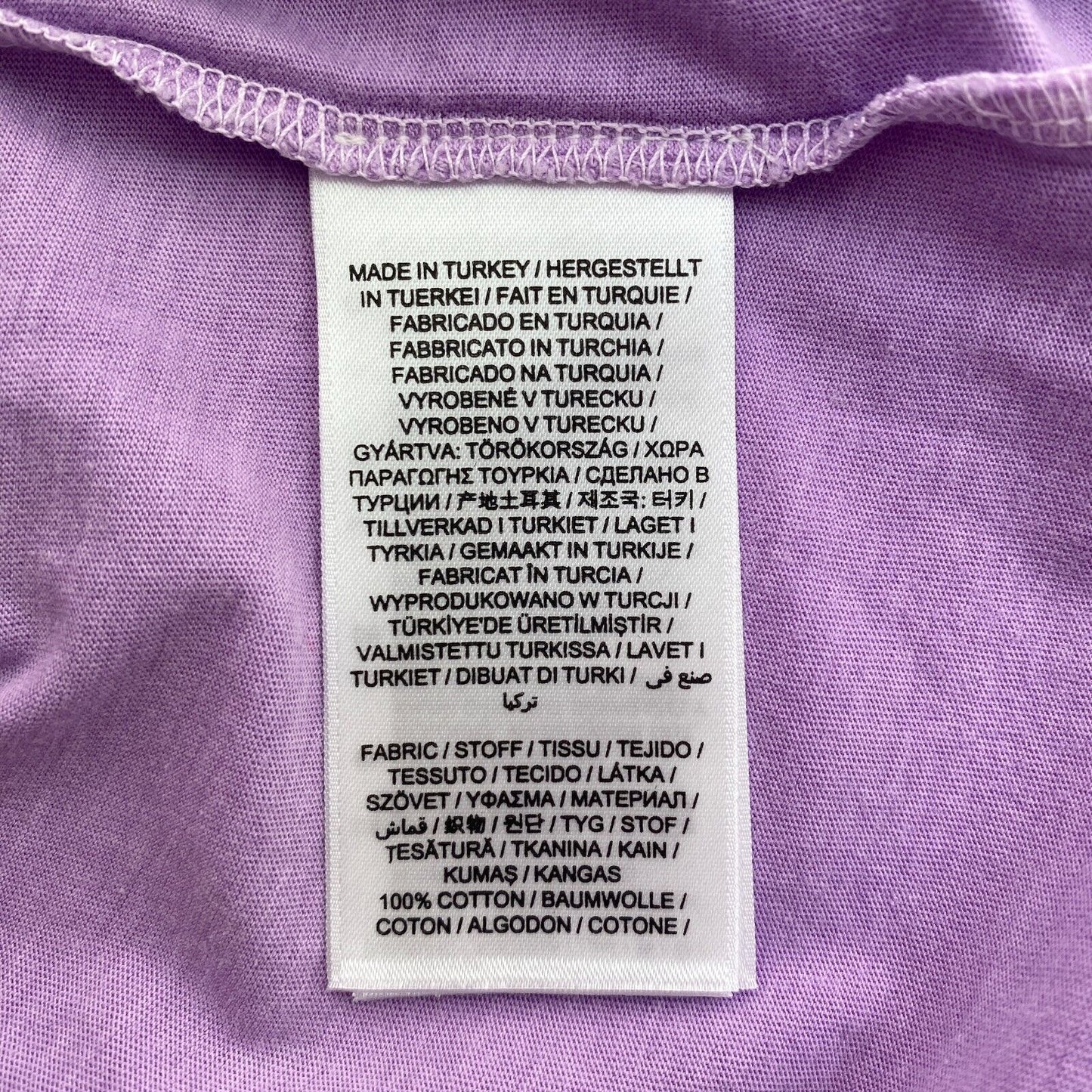 GANT Women Light Purple Sun Faded Crew Neck T Shirt Size M