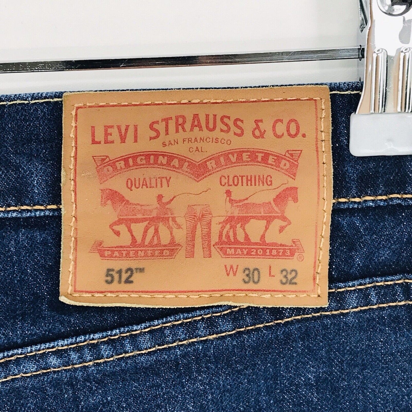 Levi's 512 Dark Blue Slim Tapered Fit Jeans Size W30 L32