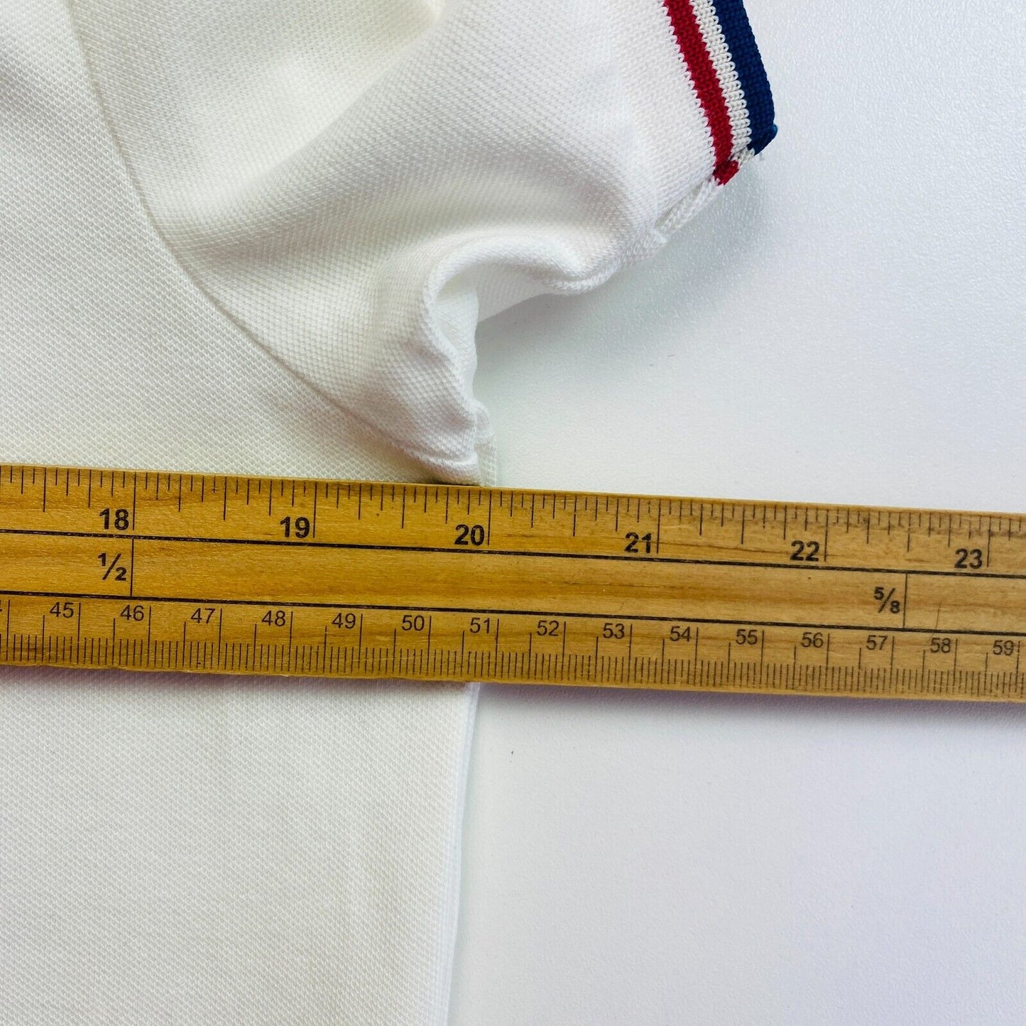 GANT White Stretch Pique Polo Shirt Size M