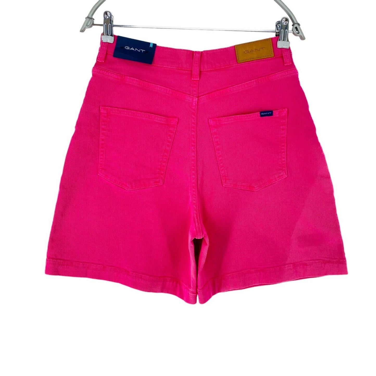 GANT Women Pink Regular Fit Denim Shorts Size W30