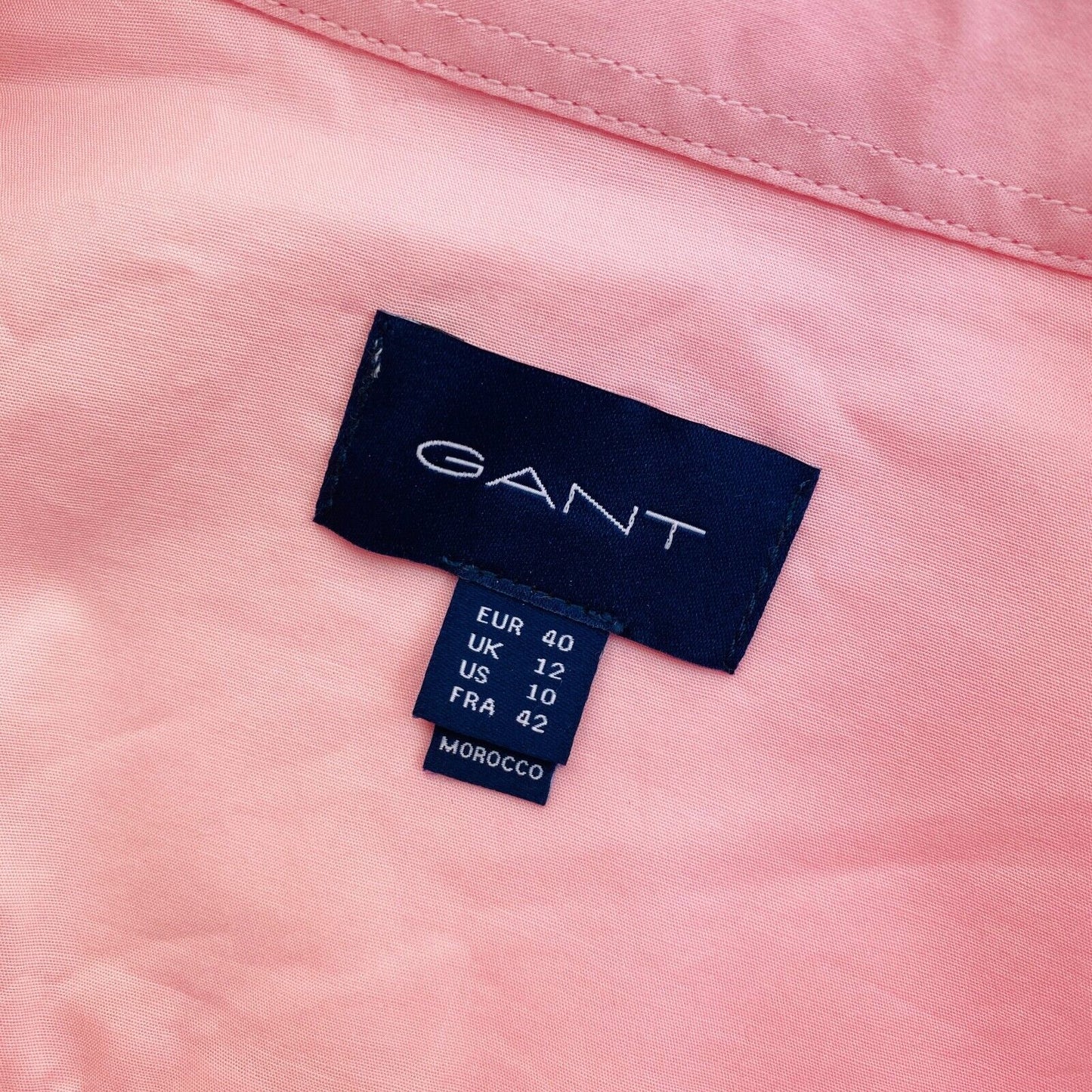 GANT Pink Cotton Shirt Size EU 40 UK 12 US 10