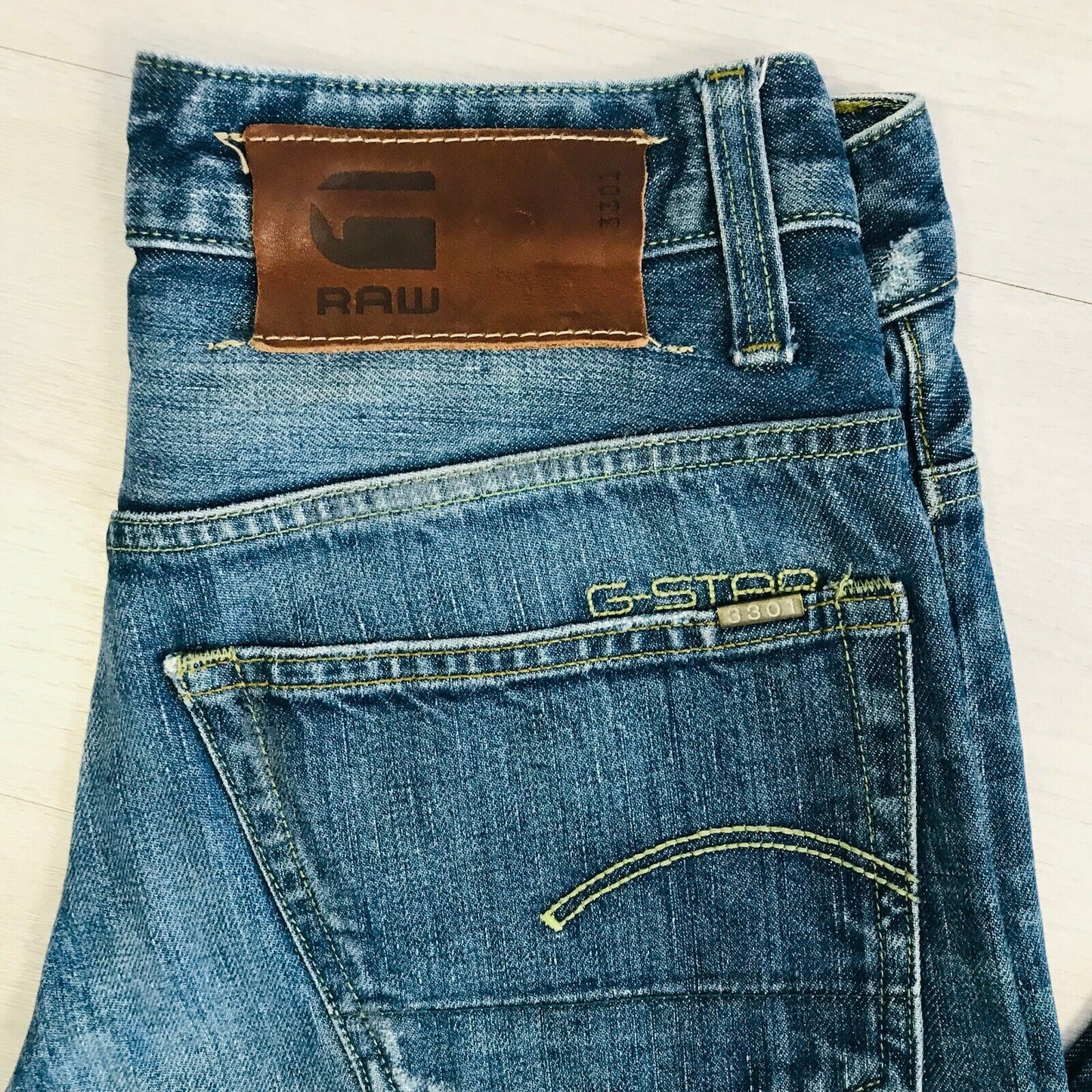 G-Star 3301 Low Tapered Blue Jeans Size W29 L32