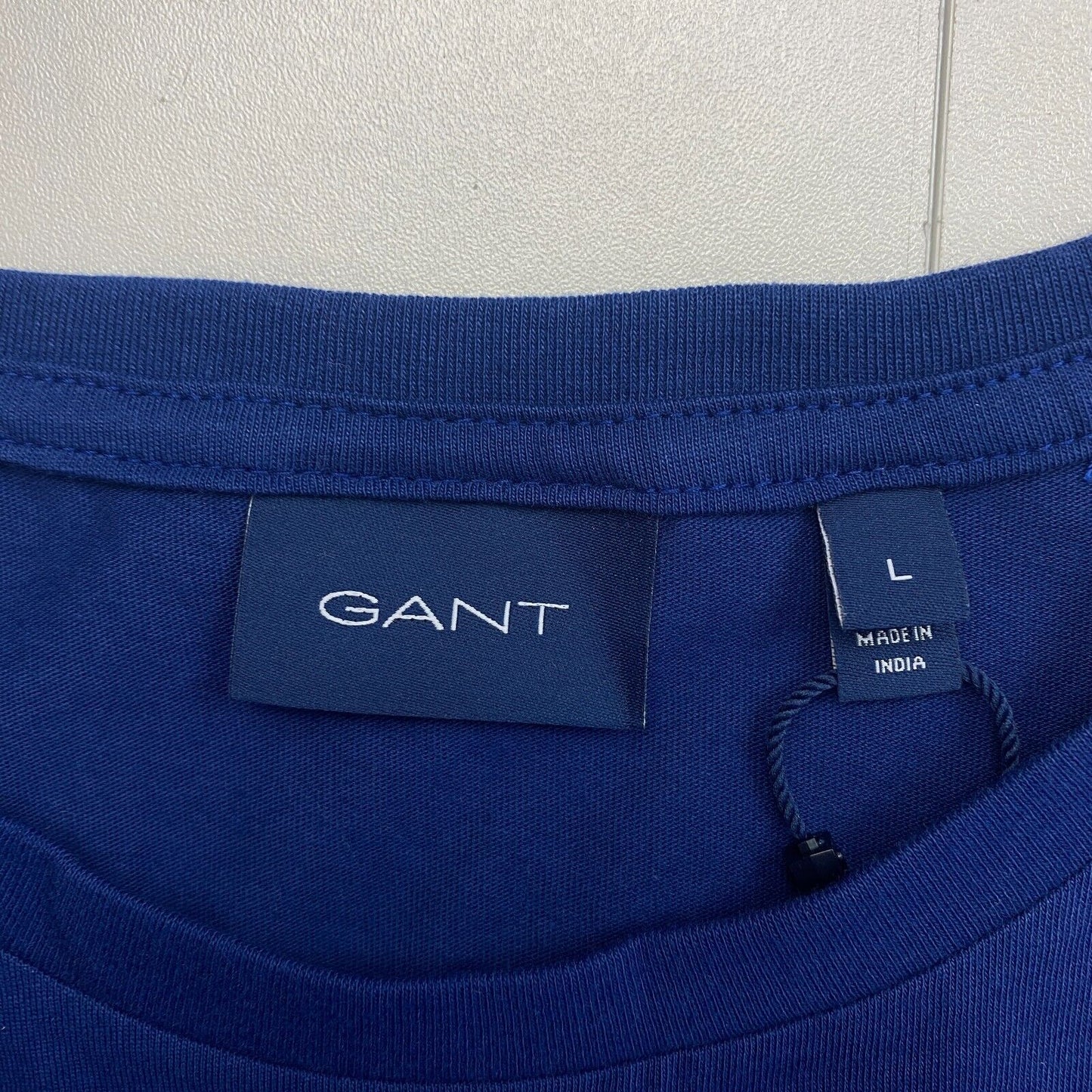 GANT Men Dark Blue Original Crew Neck Short Sleeve T Shirt Size L