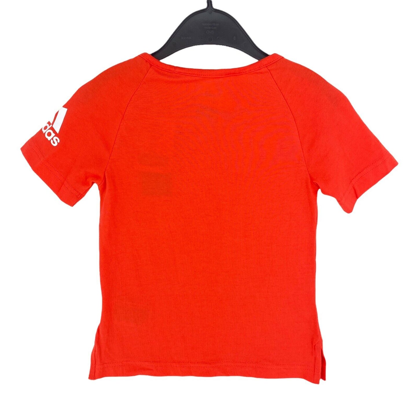 Adidas Red Cotton Crew Neck T Shirt Size 5 - 6 Years