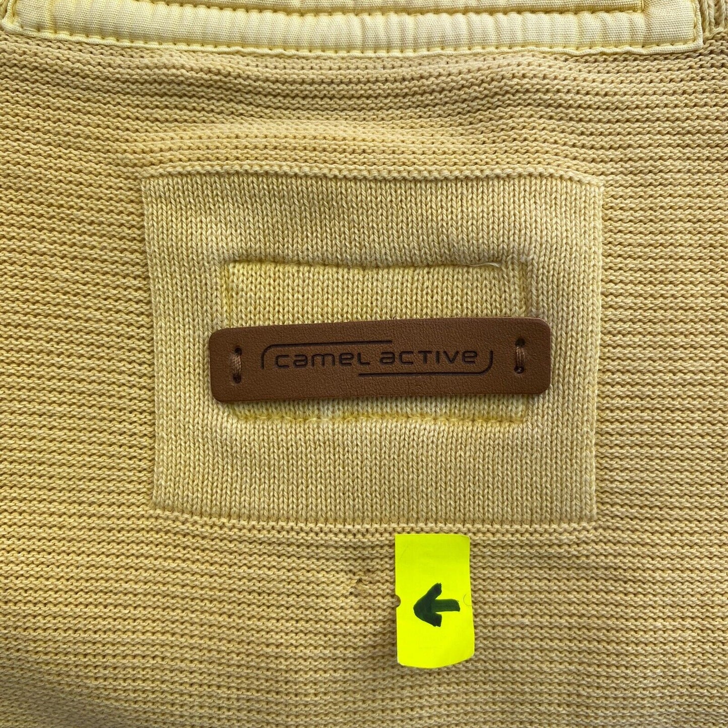 Camel Active Yellow High Neck Jumper Pullover Size M