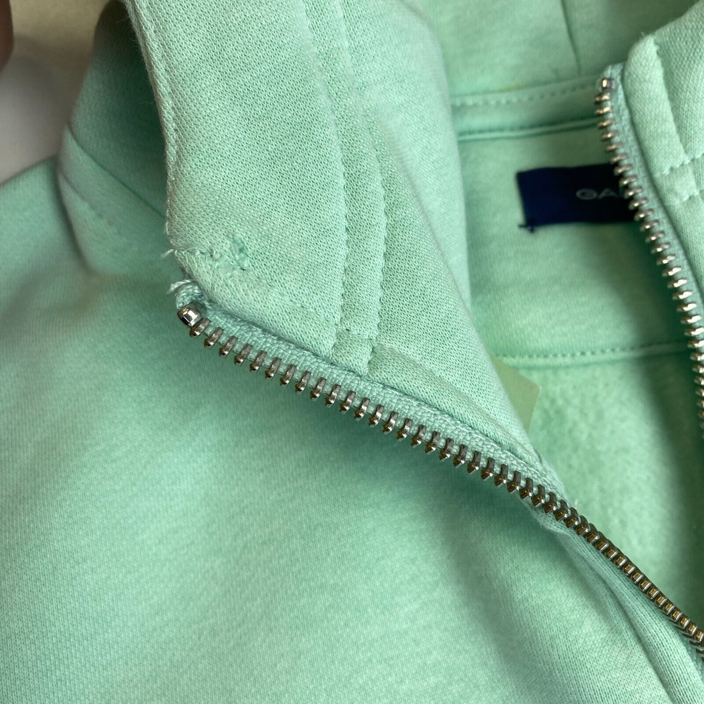 GANT Minty Green Tone Shield Full Zip Hoodie Pullover Pullover Größe S