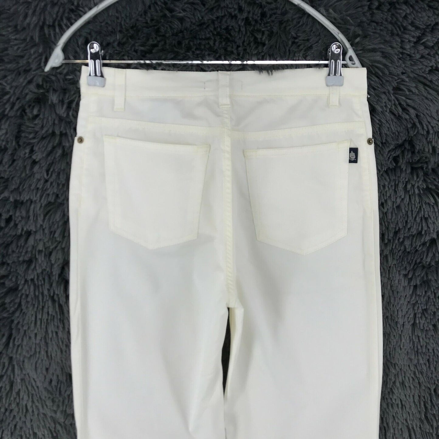 MARINA YACHTING Women White Regular Straight Fit Chino Trousers Size W29