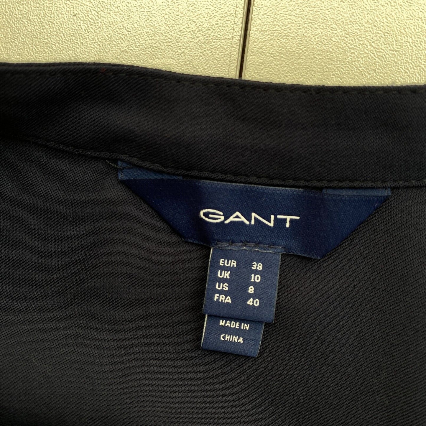 GANT Blouse à revers large bleu marine Taille EU 38 UK 10 US 8