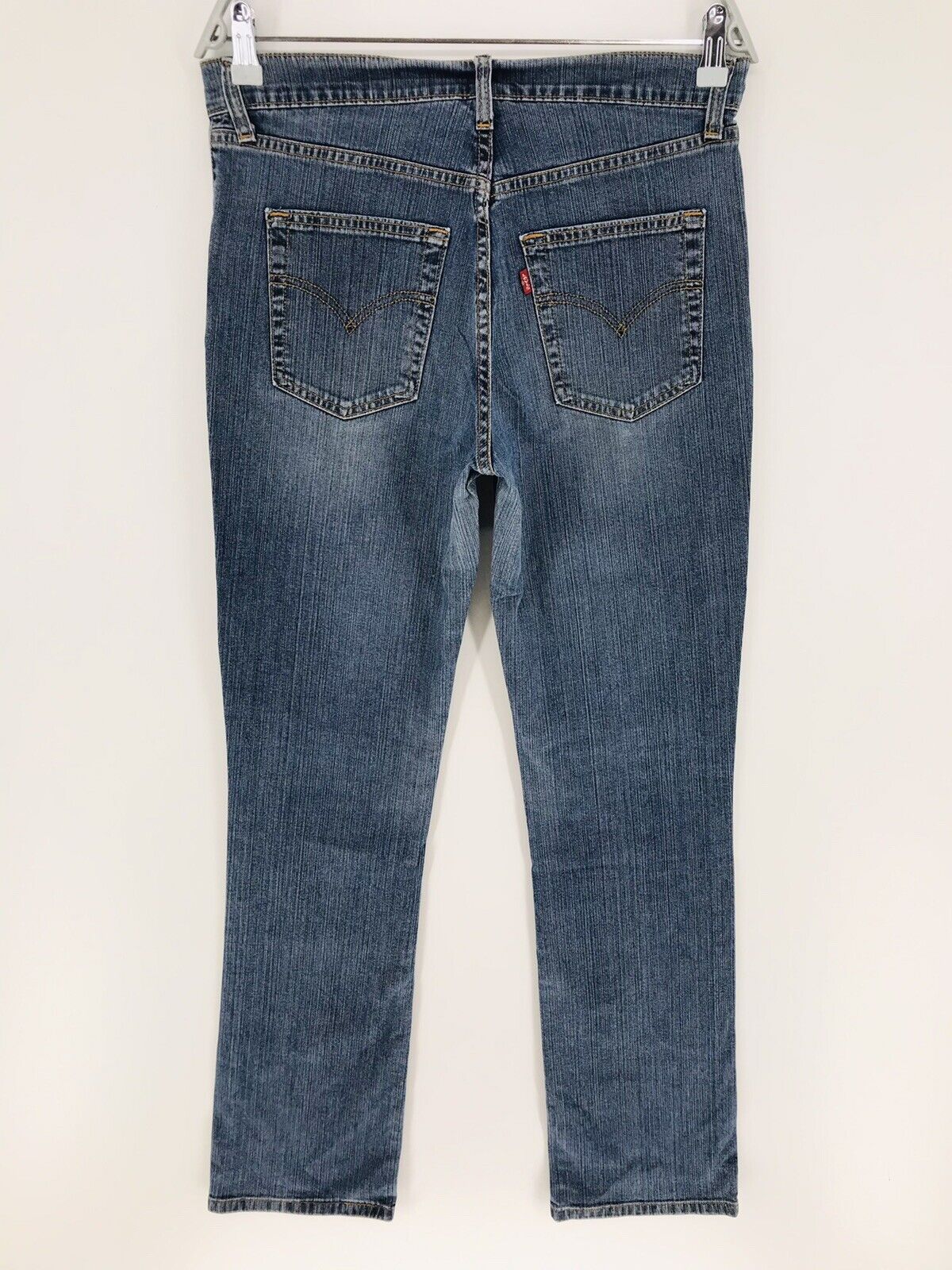 Vintage Levi's Women 595 Blue Stretch High Rise Slim Fit Jeans W31 L34