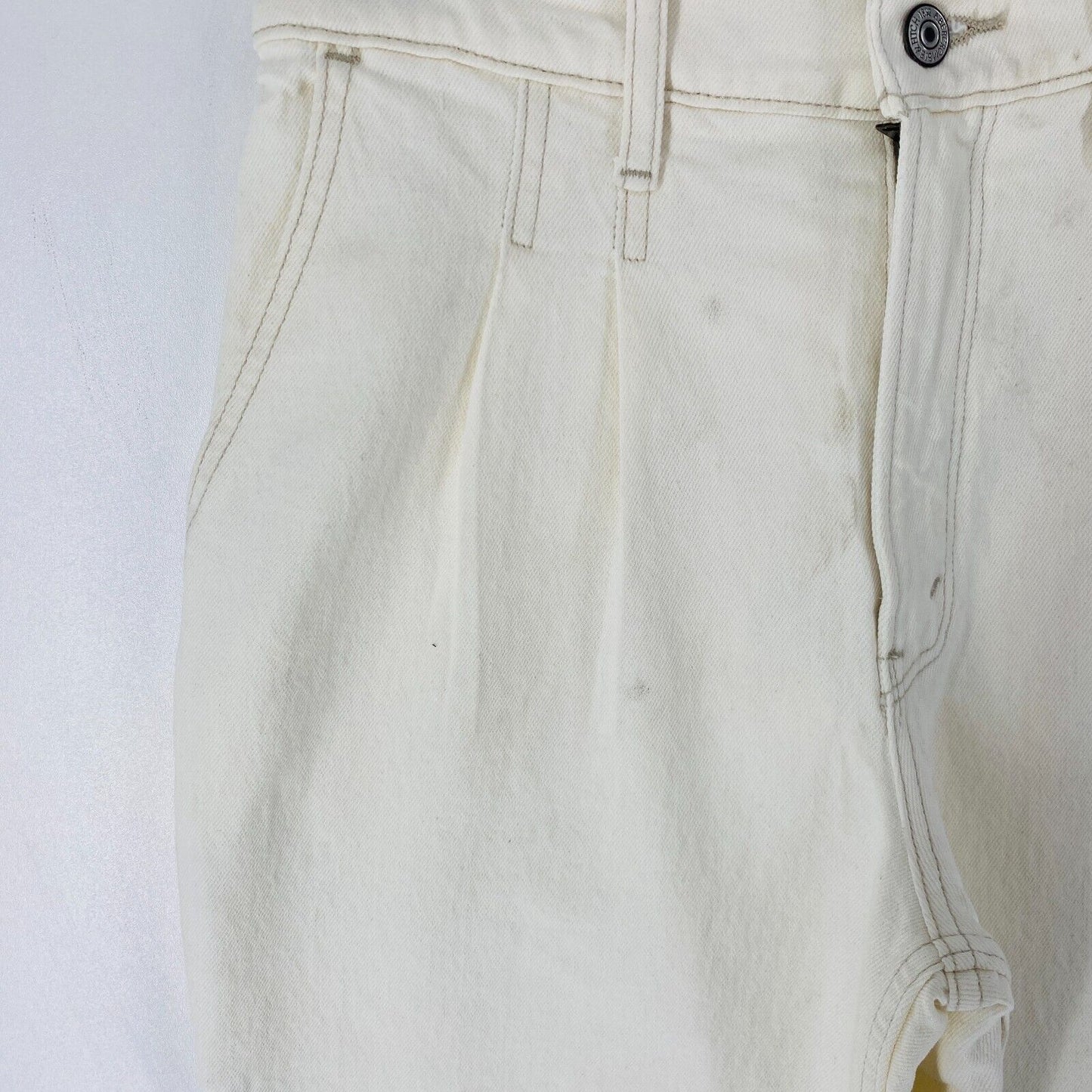 Abercrombie & Fitch Women Beige High Rise 90's Relaxed Fit Jeans Size W27