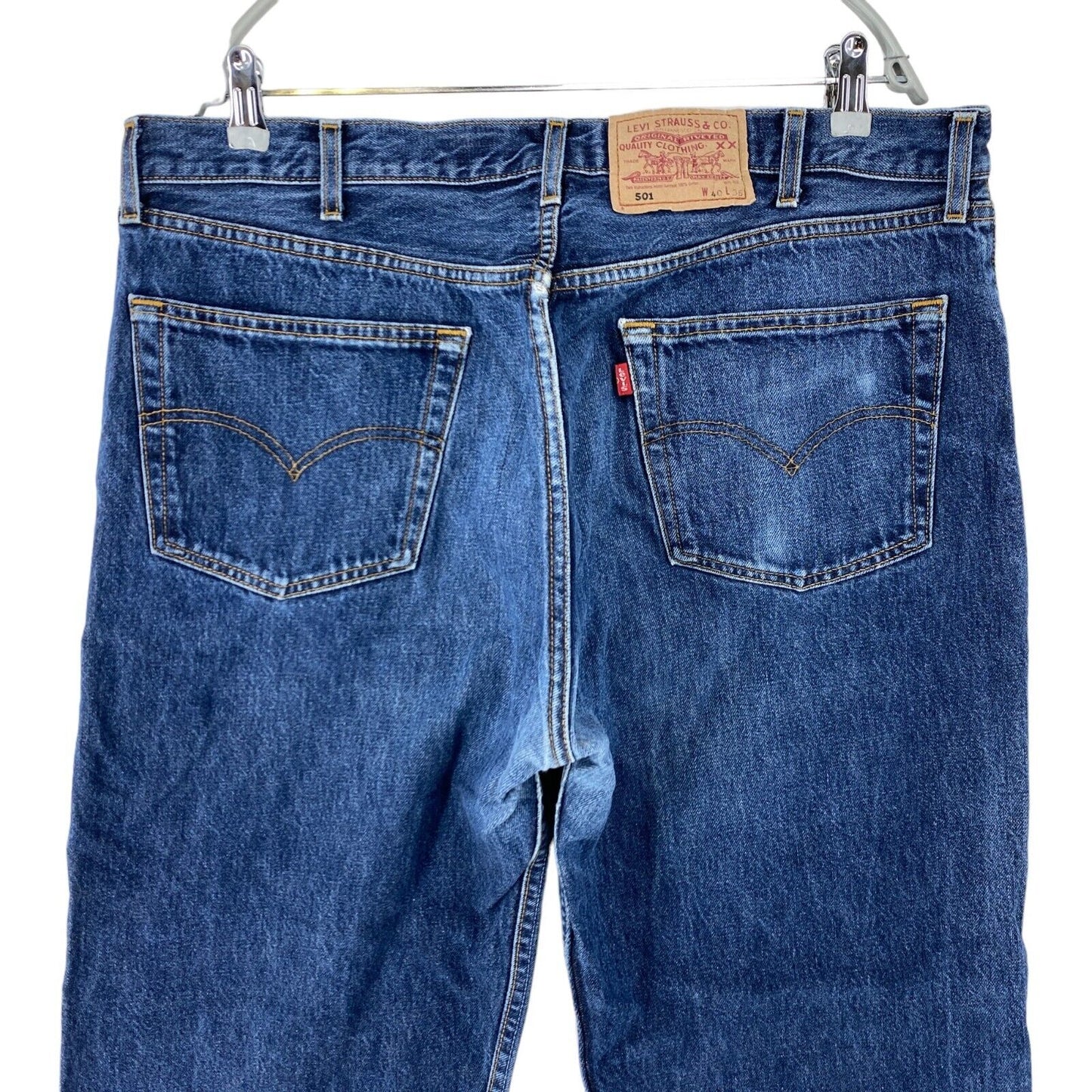 Vintage Levi's 501 Blue Original Regular Straight Fit Jeans W40 L26