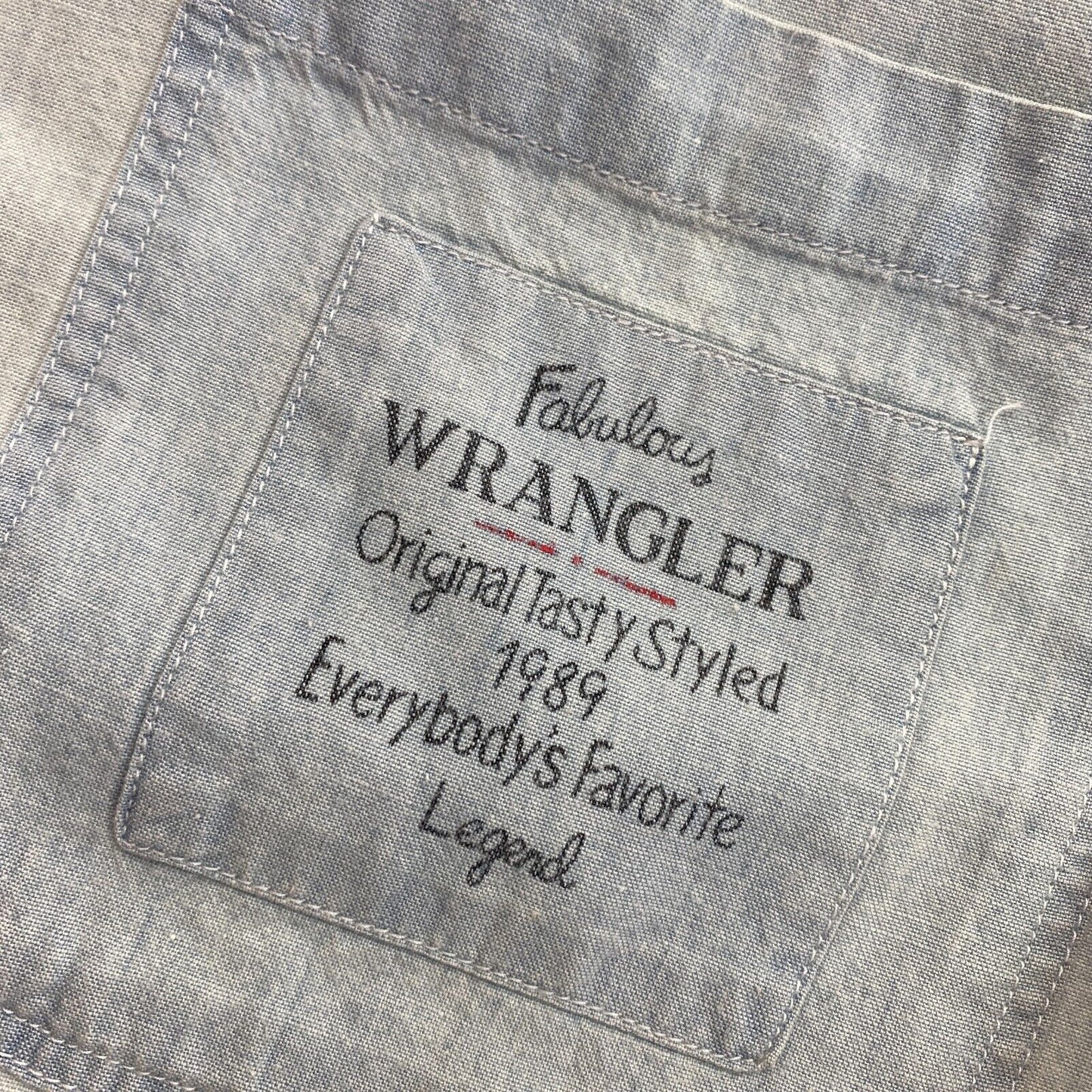 WRANGLER Blaues Kurzarmhemd Größe S