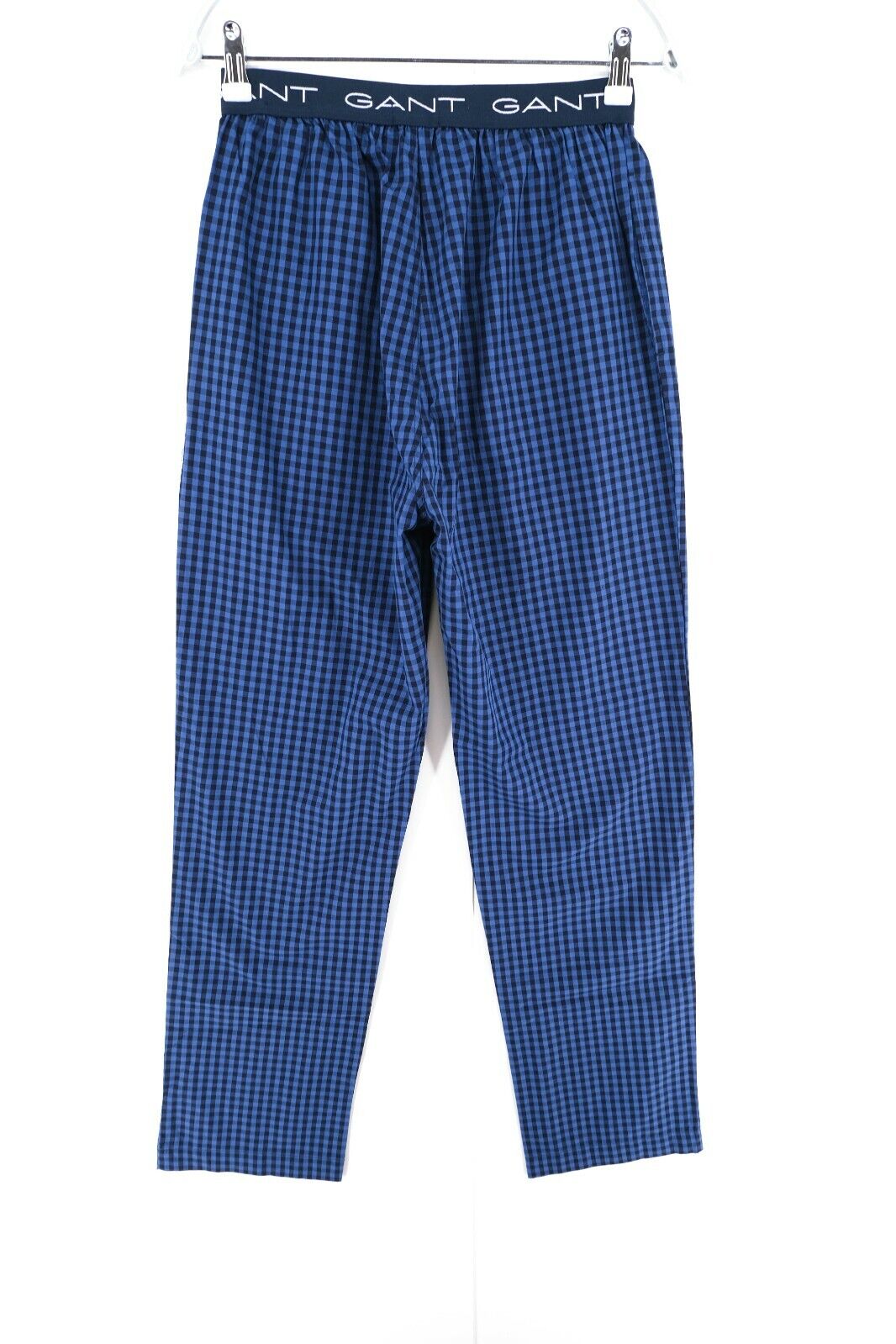 GANT Navy Blue Pajama Gingham Pants Trousers Size S