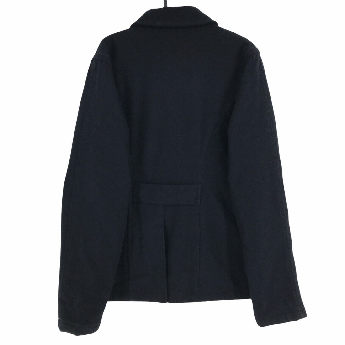 ROBE DI KAPPA Navy Blue Wool Blend Over Coat Jacket Size L