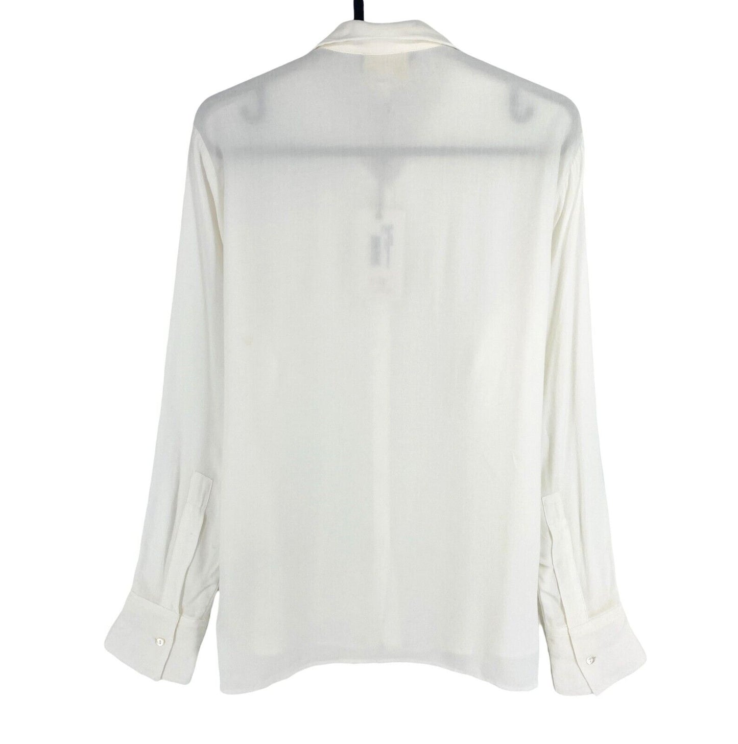 LA MARTINA Women White Long Sleeves Shirt Size 3 / M