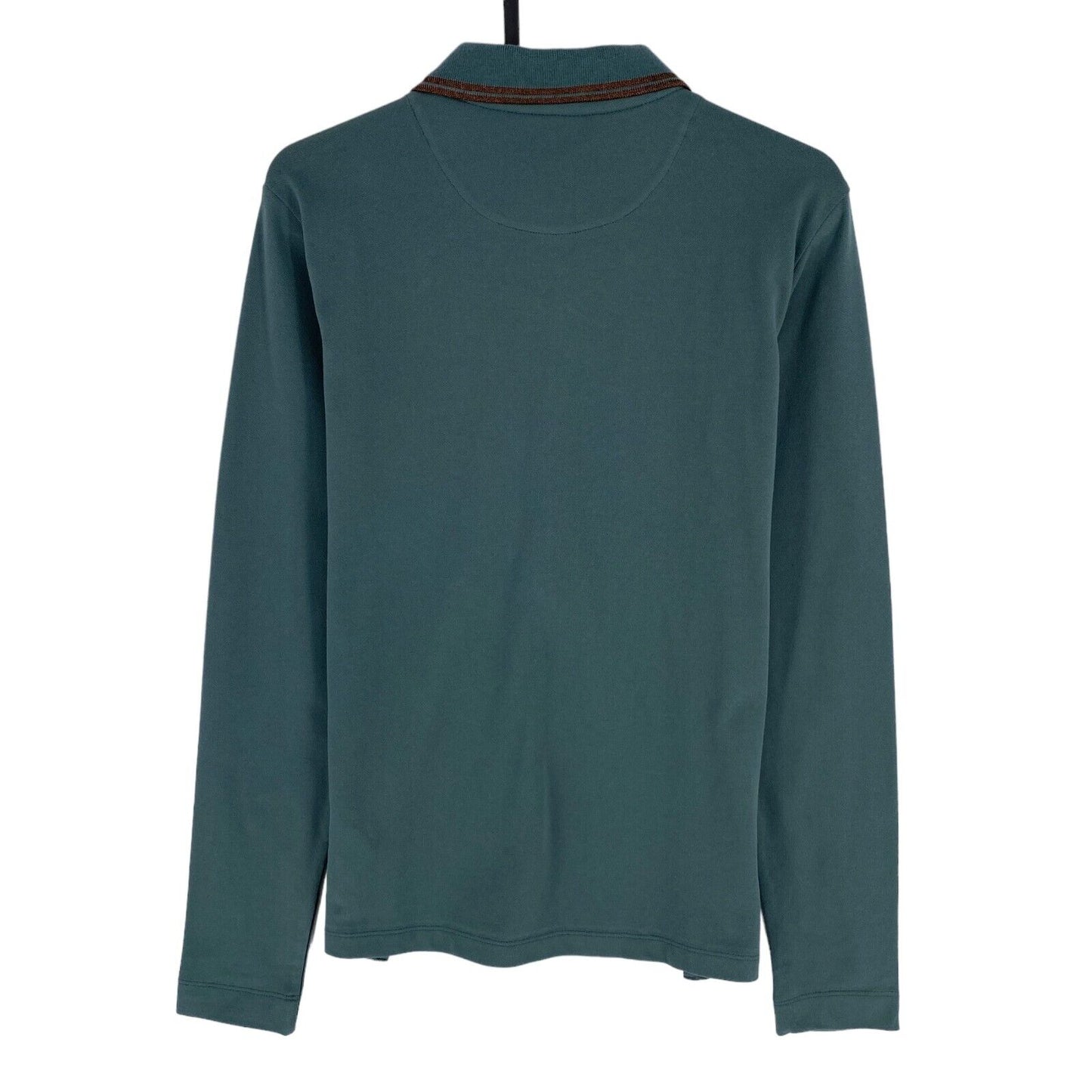 LA MARTINA Dark Green Long Sleeves Polo Size 2 / S