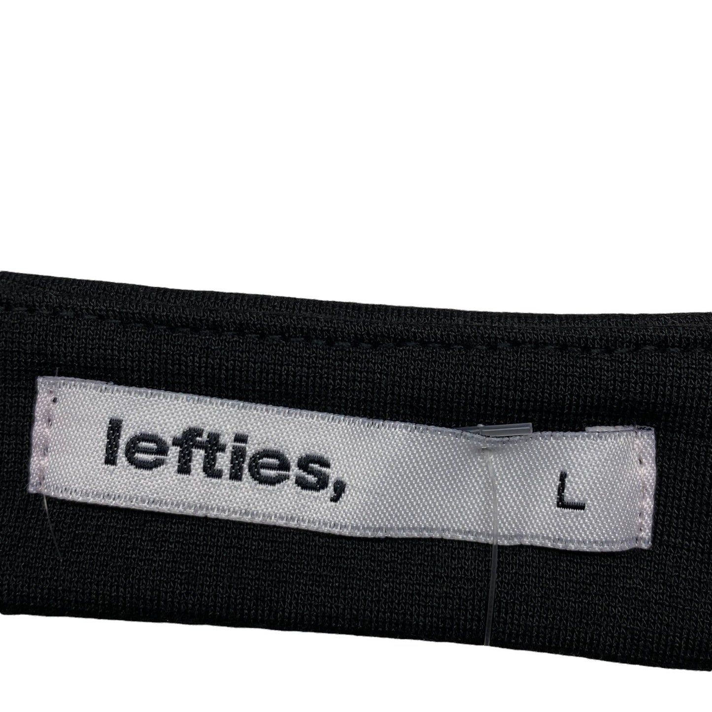 Lefties Robe fourreau en tricot noire sans manches à col rond Taille L