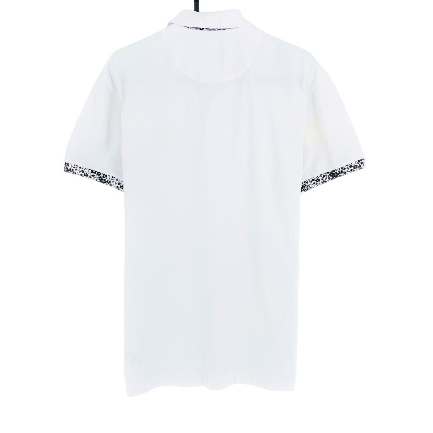 LA MARTINA White Piquet Stretch Slim Fit Short Sleeves Polo Shirt Size L