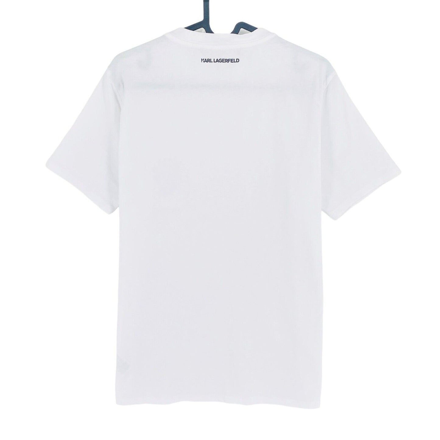 Karl Lagerfeld White Mini Ikonik Karl Pocket Crew Neck T Shirt Size M