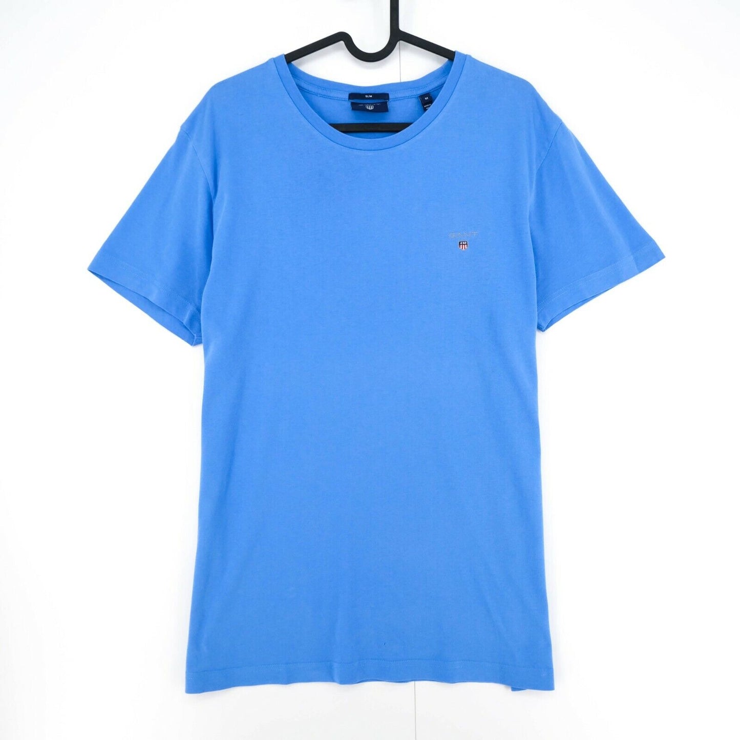 GANT Blue Crew Neck Slim Fit T Shirt Size M